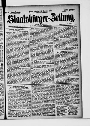 Staatsbürger-Zeitung vom 11.02.1895