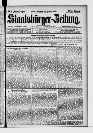 Staatsbürger-Zeitung vom 27.02.1895