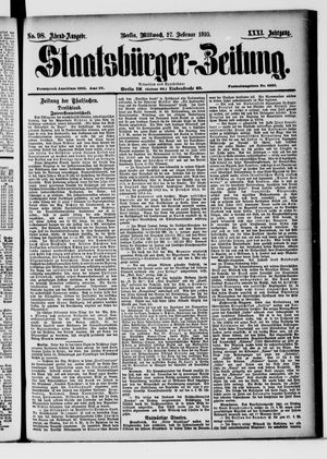 Staatsbürger-Zeitung vom 27.02.1895