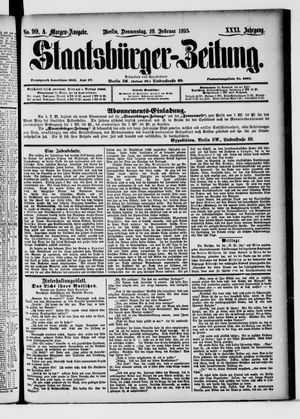 Staatsbürger-Zeitung on Feb 28, 1895