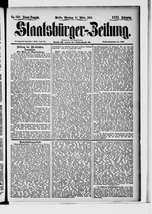 Staatsbürger-Zeitung vom 11.03.1895