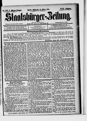 Staatsbürger-Zeitung on Mar 13, 1895