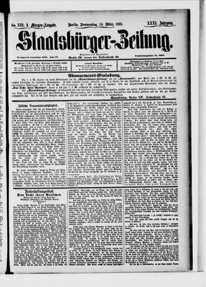 Staatsbürger-Zeitung vom 14.03.1895