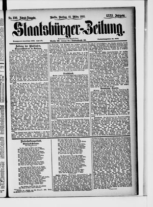Staatsbürger-Zeitung on Mar 15, 1895