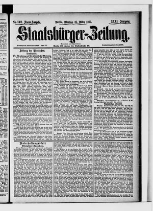 Staatsbürger-Zeitung on Mar 25, 1895