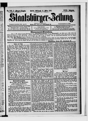 Staatsbürger-Zeitung on Mar 27, 1895