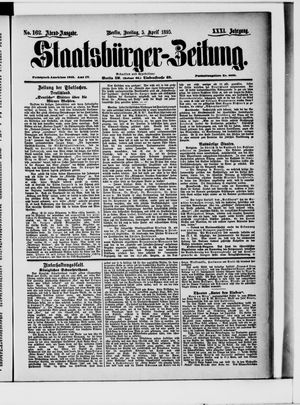 Staatsbürger-Zeitung vom 05.04.1895