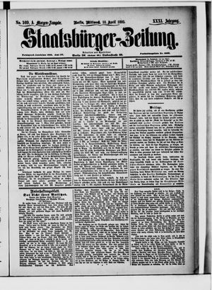 Staatsbürger-Zeitung on Apr 10, 1895