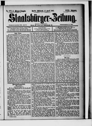 Staatsbürger-Zeitung on Apr 17, 1895
