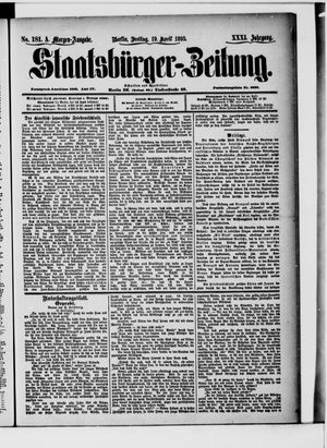 Staatsbürger-Zeitung on Apr 19, 1895