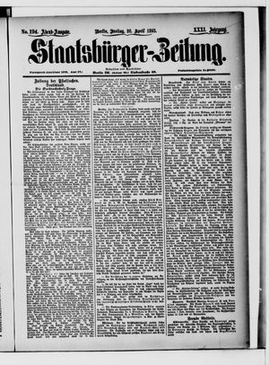 Staatsbürger-Zeitung vom 26.04.1895
