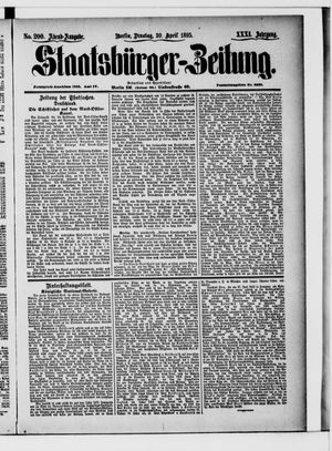 Staatsbürger-Zeitung vom 30.04.1895
