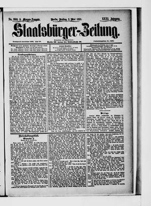 Staatsbürger-Zeitung on May 3, 1895