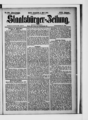Staatsbürger-Zeitung vom 04.05.1895