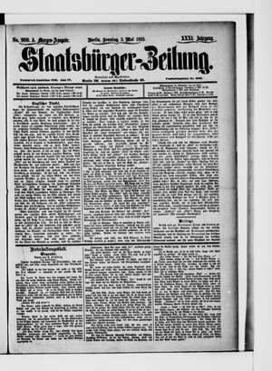 Staatsbürger-Zeitung on May 5, 1895