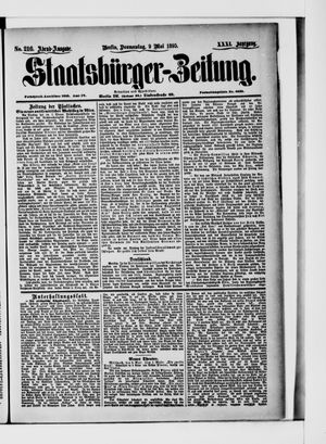 Staatsbürger-Zeitung vom 09.05.1895