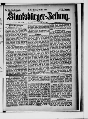 Staatsbürger-Zeitung on May 13, 1895