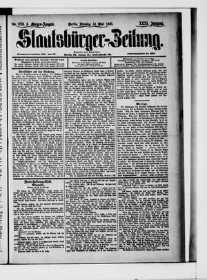 Staatsbürger-Zeitung on May 14, 1895