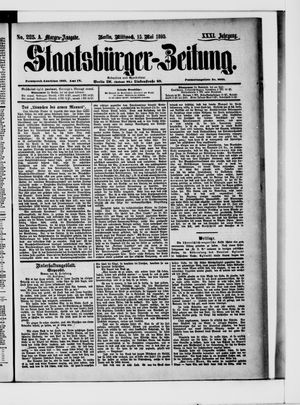 Staatsbürger-Zeitung on May 15, 1895
