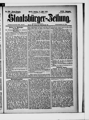 Staatsbürger-Zeitung vom 17.05.1895