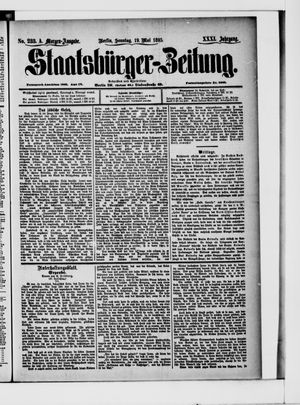 Staatsbürger-Zeitung on May 19, 1895