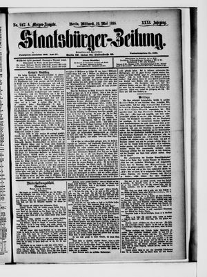 Staatsbürger-Zeitung vom 29.05.1895