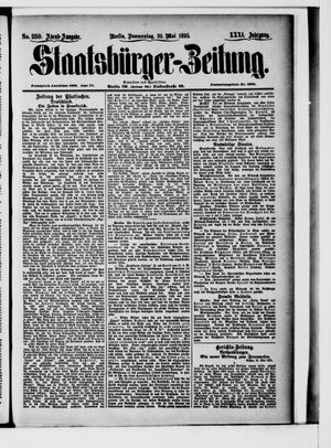 Staatsbürger-Zeitung vom 30.05.1895