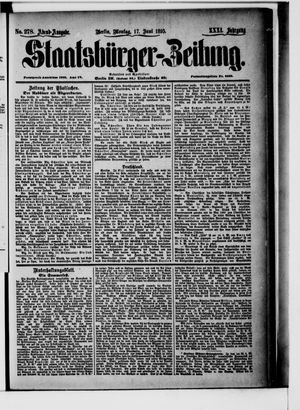 Staatsbürger-Zeitung on Jun 17, 1895