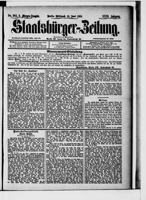 Staatsbürger-Zeitung vom 19.06.1895