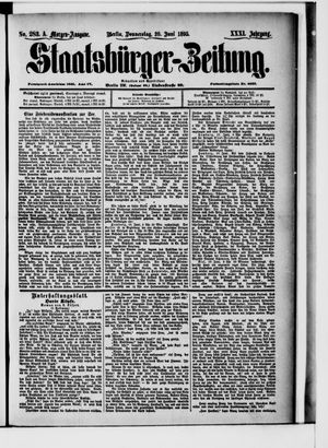 Staatsbürger-Zeitung on Jun 20, 1895