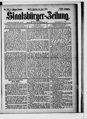 Staatsbürger-Zeitung vom 25.06.1895