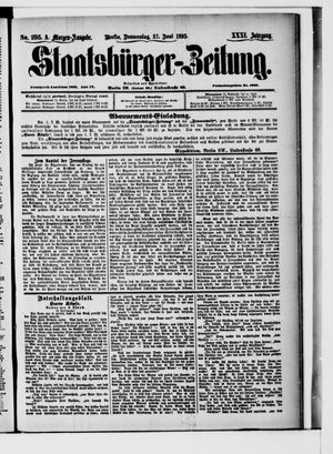 Staatsbürger-Zeitung vom 27.06.1895