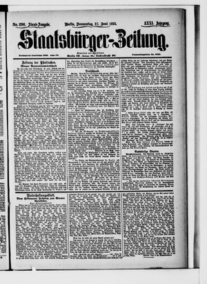 Staatsbürger-Zeitung vom 27.06.1895