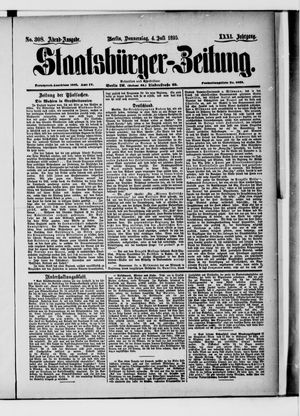 Staatsbürger-Zeitung vom 04.07.1895