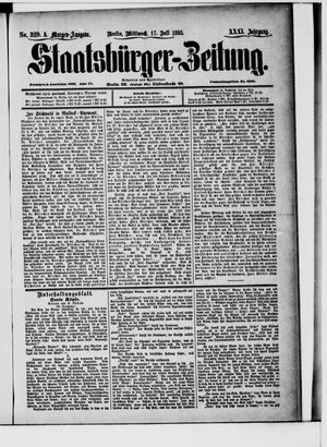 Staatsbürger-Zeitung vom 17.07.1895
