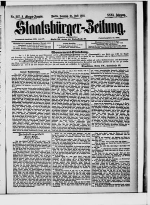 Staatsbürger-Zeitung vom 21.07.1895