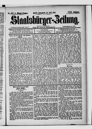 Staatsbürger-Zeitung vom 27.07.1895