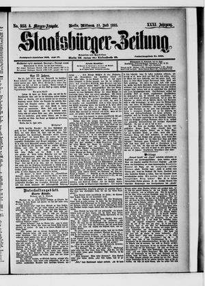 Staatsbürger-Zeitung vom 31.07.1895
