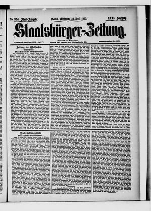 Staatsbürger-Zeitung vom 31.07.1895