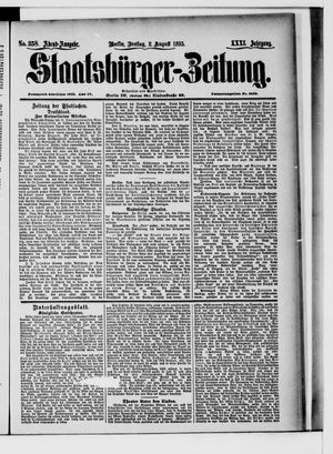 Staatsbürger-Zeitung vom 02.08.1895