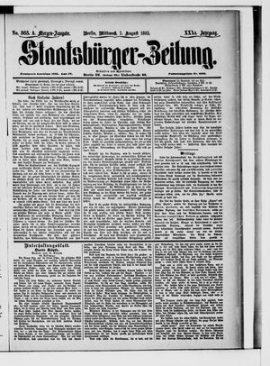 Staatsbürger-Zeitung vom 07.08.1895