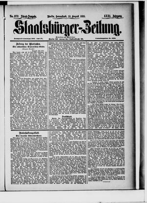 Staatsbürger-Zeitung vom 10.08.1895