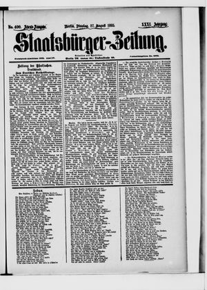 Staatsbürger-Zeitung vom 27.08.1895
