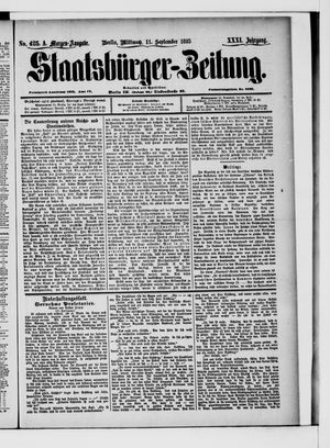 Staatsbürger-Zeitung vom 11.09.1895