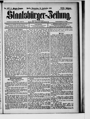 Staatsbürger-Zeitung vom 12.09.1895