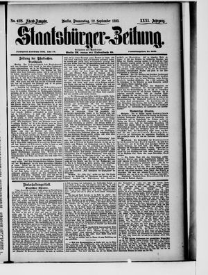Staatsbürger-Zeitung vom 12.09.1895