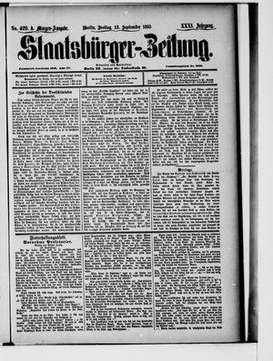 Staatsbürger-Zeitung vom 13.09.1895
