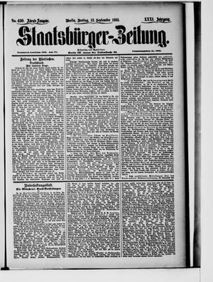 Staatsbürger-Zeitung vom 13.09.1895