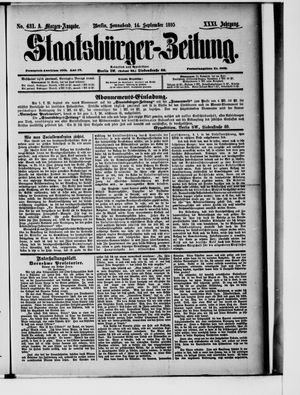 Staatsbürger-Zeitung vom 14.09.1895