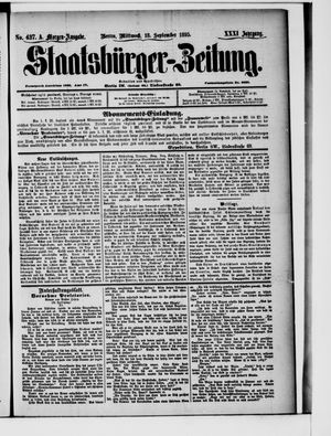 Staatsbürger-Zeitung vom 18.09.1895